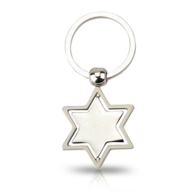 מחזיק מפתחות מתכתי עם חריטה