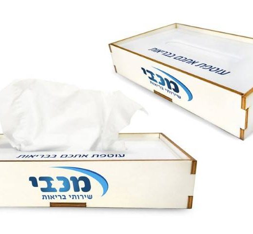 קופסת טישו לפרסום לוגו חברה