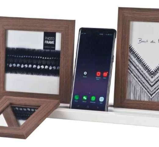 מעמד שולחני עם תמונה ממותגת