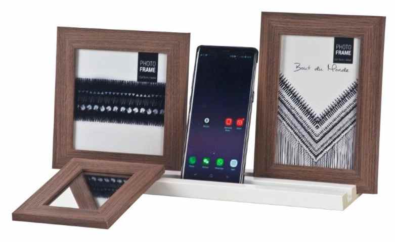 מעמד שולחני עם תמונה ממותגת