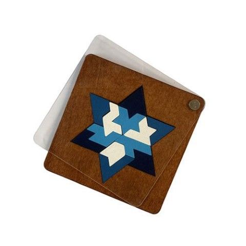 פאזל מגן דוד יוקרתי ממותג עם לוגו חברה