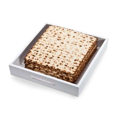 מגש מרובע מעץ עם הדפס לוגו